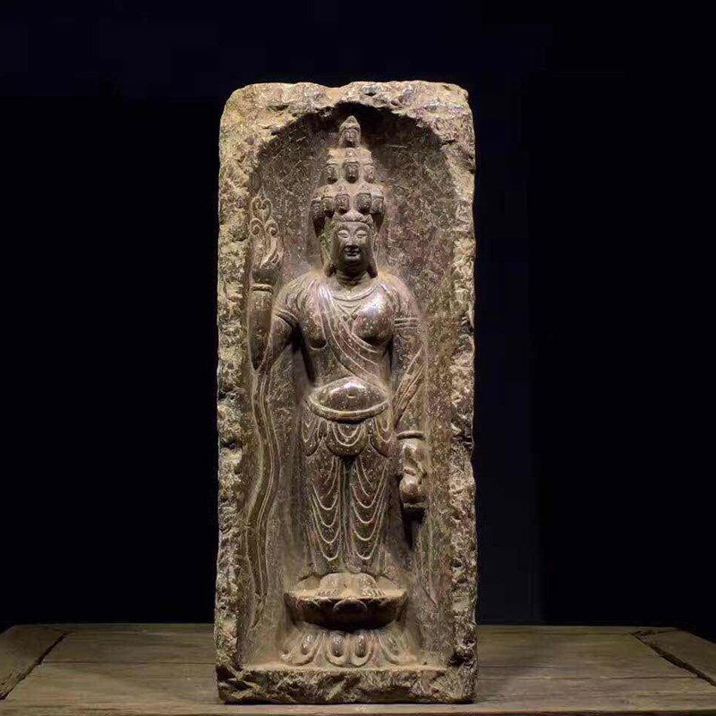 Fine Antique Chinese Stone Carved Buddha  Statue (1 of 7)