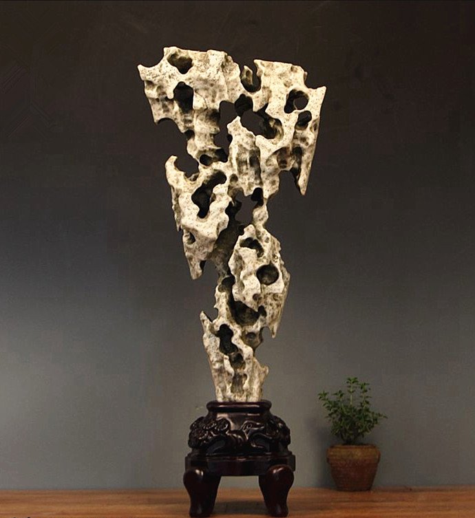 Fine Large Vintage Chinese Taihu Scholar Rock Stand (1 of 6)