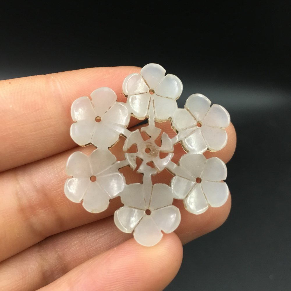 Fine Old Chinese Nephrite Jade Carved Plaque (1 of 4)