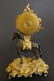 Gilt Bronze Clock Mounted On A Brown Patinat Bronze Hor - 4