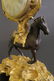 Gilt Bronze Clock Mounted On A Brown Patinat Bronze Hor - 7