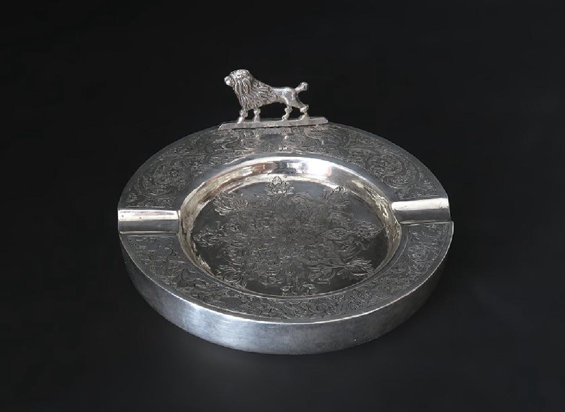 Hand Made Persian 84 Silver Ash Tray (1 of 4)
