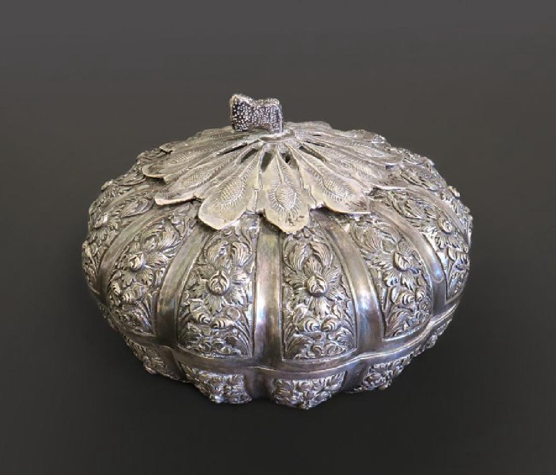 Ottoman Silver Pumpkin Jewelry Box (1 of 5)