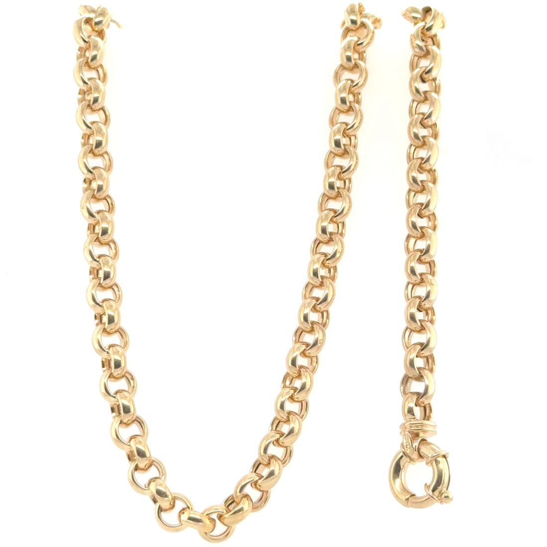 14k Yellow Gold Necklace & Bracelet Suit (1 of 7)