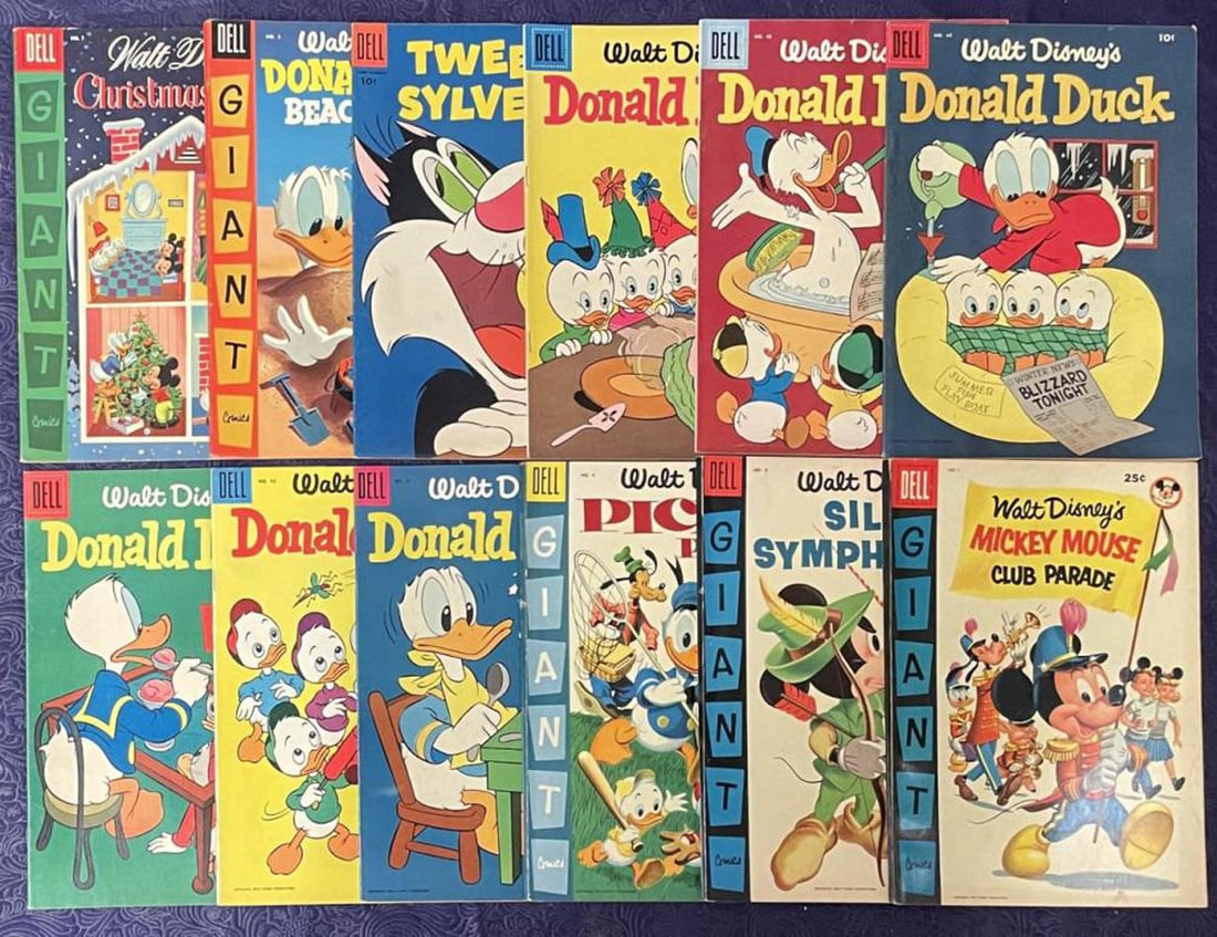 Lot of (12) Dell High Grade Disney Comics (1 of 1)