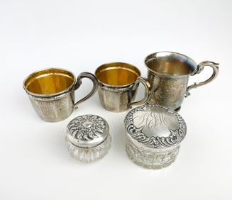 Lot Of 5 Silver Item s