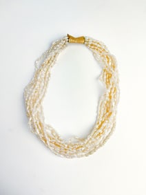 18K Gold & Pearl Necklace