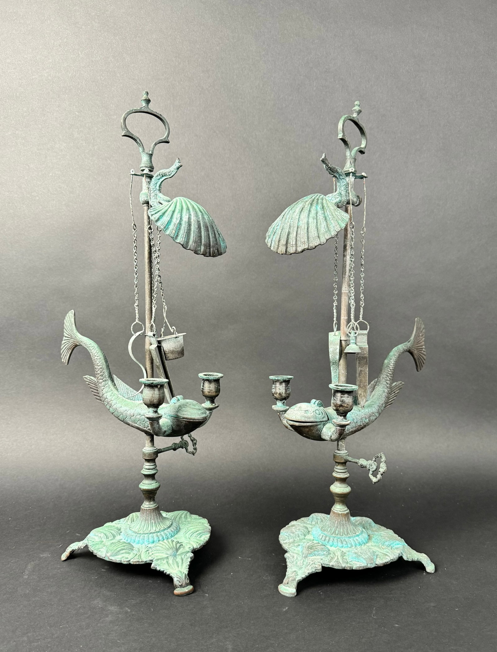 19th Century Pair Of Patinated Bronze Candelabras (1 of 9)