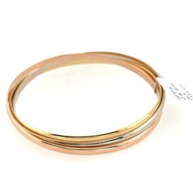 Cartier Triple Color 18K Gold Bracelet