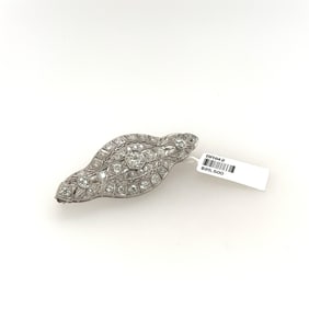 Art Deco Ladies Platinum & Diamond Pin.