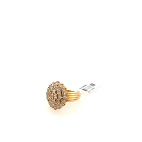 Ladies 18K Yellow Gold & Diamond Ring