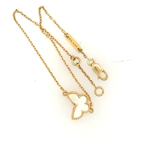 Van Cleef & Arpel Ladies Yellow Gold & Mother Of Pearl Bracelet.