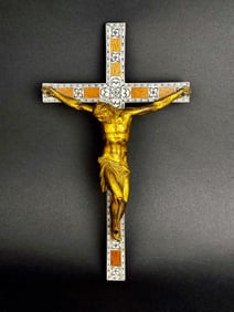 Late 18th Early 19th Century Gilt Bronze Crucifix
