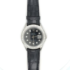 Rolex Date Just Oyster Perpetual Stainless Steel Mens Watch