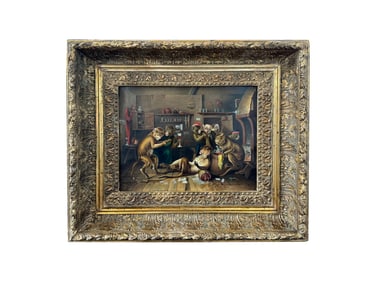 Circle of David Teniers II (Antwerp 1610-1690 Brussels) Oil on Copper