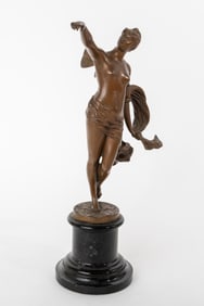 Very Large Size 19th century French Gilt & Patinated Bronze Clock