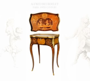 Louis XV Style Ormolu-Mounted Writing Desk by Beurdeley, France, Circa 1880
