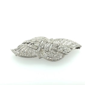 Art deco platinom dimond brooch
