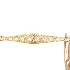 Art Deco platinum & diamond pin circa1920s'