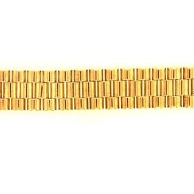14K Y/G Italian Rolex style bracelet.