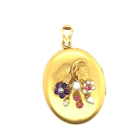 Victorian 14k Yellow Gold lockett