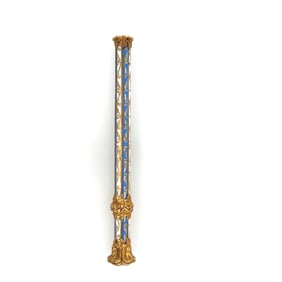 Magnificent 19th Century 18K Yellow Gold Enameled Pencil / Seal