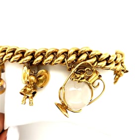 18k yellow gold bracelet,