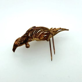 18K yellow gold TIFFANY flower pin