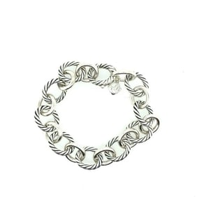 Judith Ripka sterling silver-tiger eye bracelet