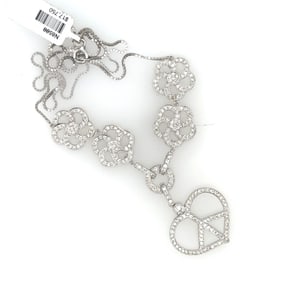 18k White Gold Diamond Necklace