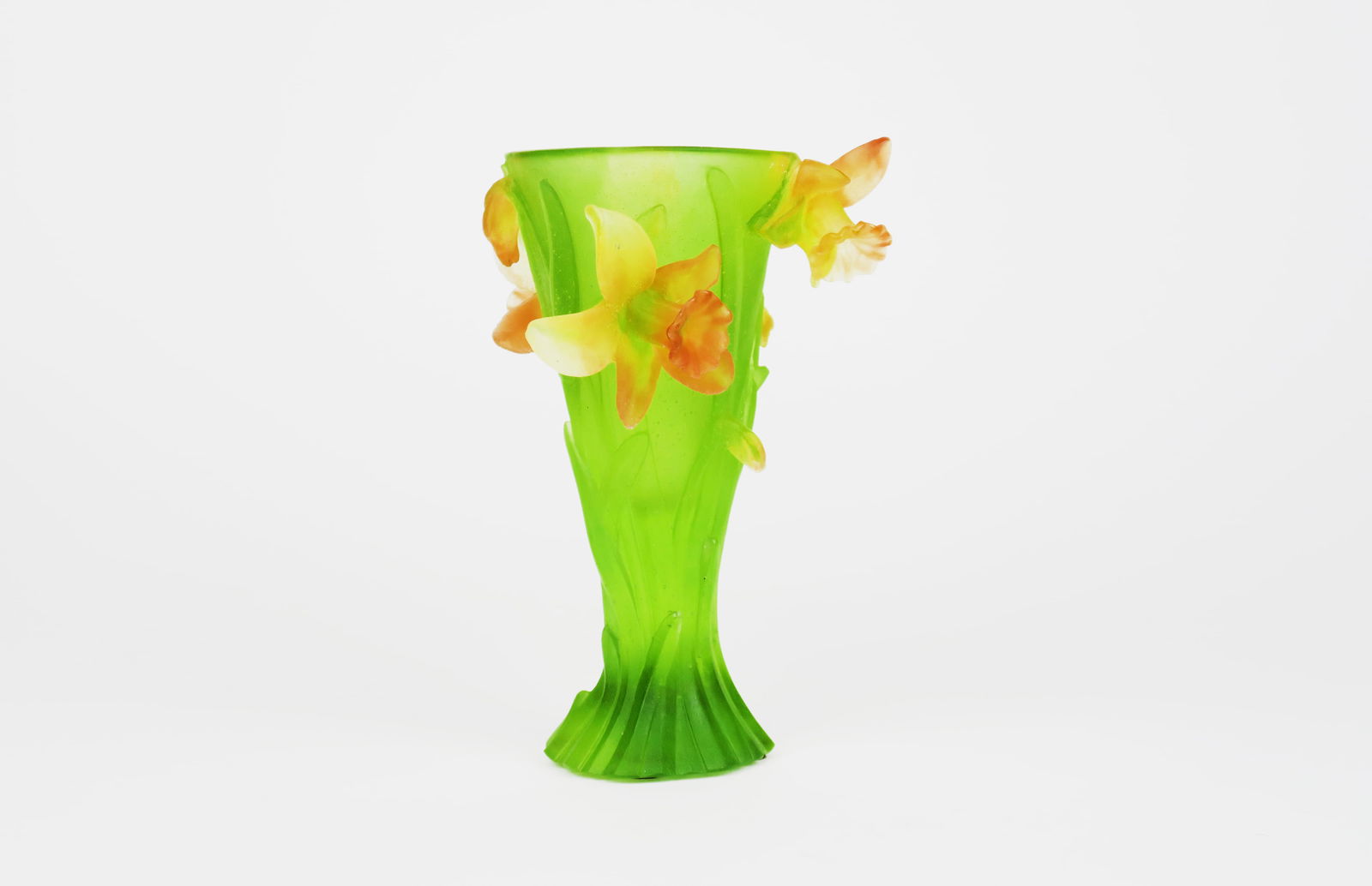 A Duam Pate De Verre Jonquilles Vase (1 of 5)