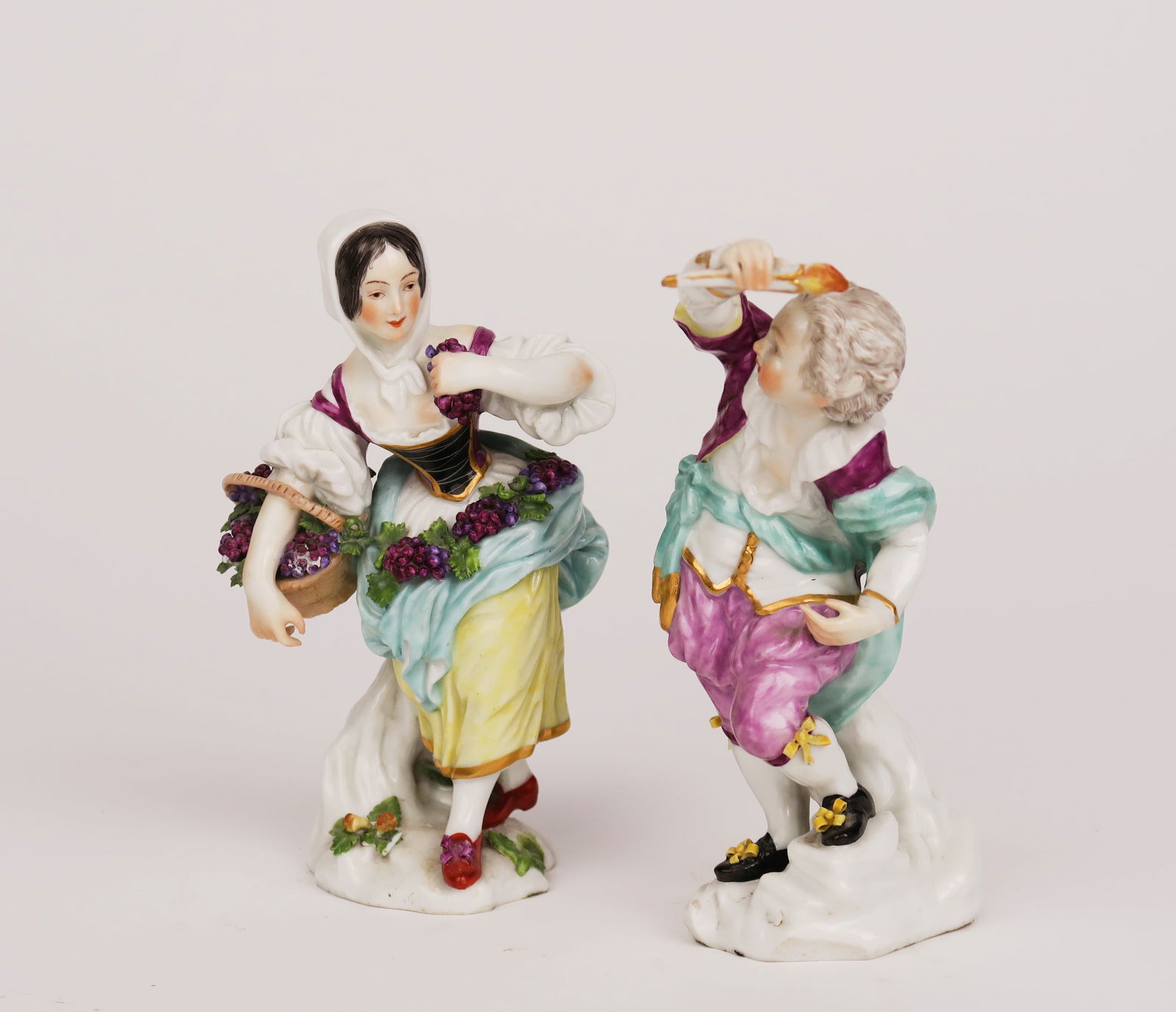Pair Of Meissen Porcelain Sculpture Figures Of A Couple (1 of 5)