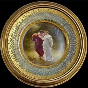 19th Century Royal Vienna Porcelain Hand Painted Decorative Cabinet Plate