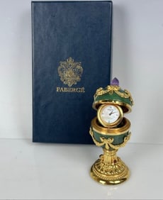 IMPERIAL FABERGE EGG CLOCK