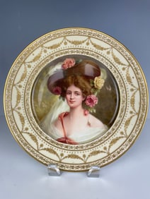 19th Century German KPM Porcelain Cabinet Plate By Wagner