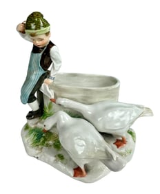 A German Meissen Porcelain Group Sculpture