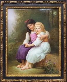 19th Century Berlin KPM Framed Porcelain Plaque