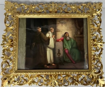 A LARGE BERLIN KPM PORCELAIN PLAQUE