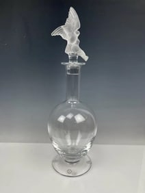 IMPERIAL FABERGE SNOW DOVES CRYSTAL DECANTER