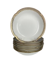 Set Of Eight Porcelain Limoges Serving Plates