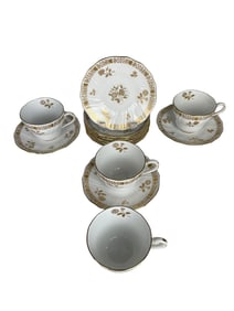 Lot Of 9 Beaumont England Cups & Saucers