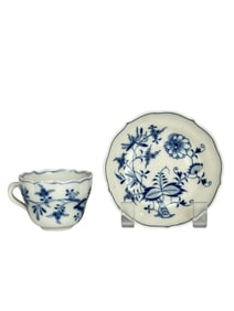 A German Meissen Porcelain Cup & Saucer
