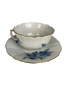 A German Meissen Porcelain Cup & Saucer