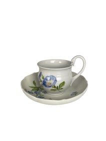 A German Meissen Porcelain Cup & Saucer