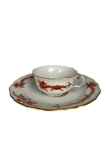A German Meissen Porcelain Cup & Saucer