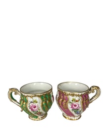Pair Of 19th Century Sevres Porcelain Cups.