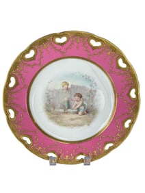 19th Century Minton Porcelain Cabinet Plate