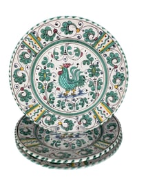 Lot Of 3 Italian Grazia Deruta Porcelain Serving Plates