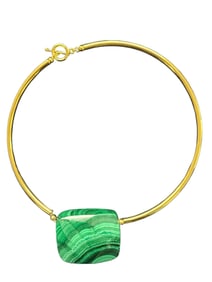 A Gilt & Malachite Necklace