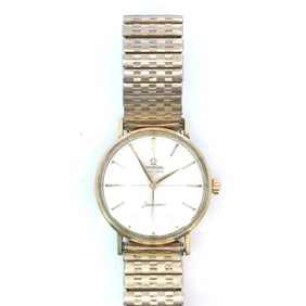 Omega Gold Plated Seamaster Mens Watch